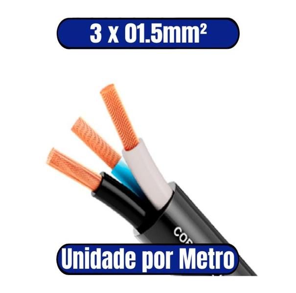 Imagem de Cabo PP 3 Condutores 01.5mm² - (VALOR REFERENTE AO METRO