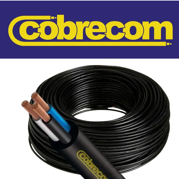 Cabo Pp De Cobre 3x4,00mm Com 5 Metros - cobrecom Imagem de Cabo Pp De Cobre 3x4,00mm Com 5 Metros