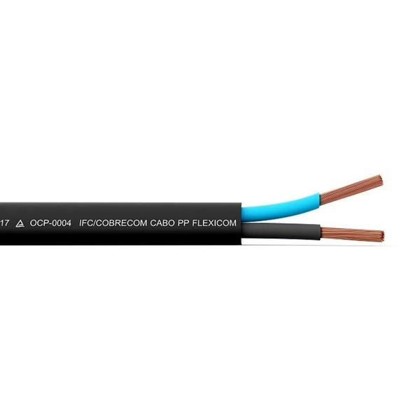 Cabo pp de energia eletrica 2x1,50mm com 80 Metros - cobrecom Imagem de Cabo pp de energia eletrica 2x1,50mm com 80 Metros