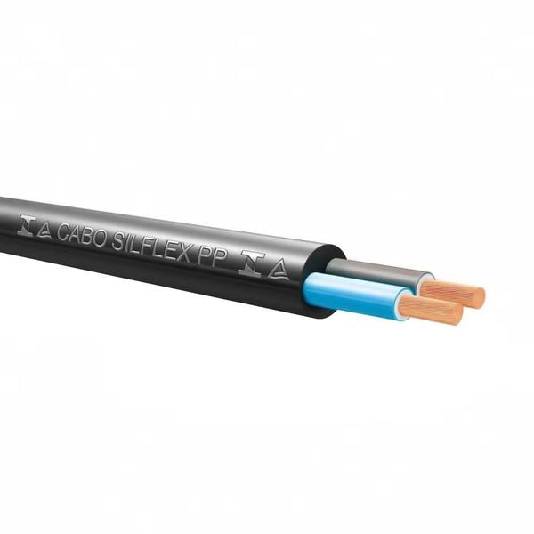 Cabo PP Flexível 2x4mm 1KV Rolo 10Metros - Sil Imagem de Cabo PP Flexível 2x4mm 1KV Rolo 10Metros