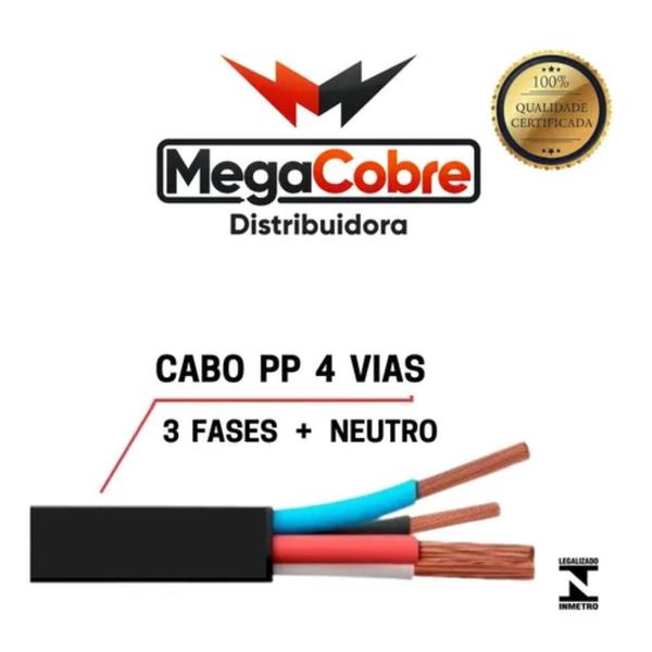 Imagem de Cabo Pp Multiuso Eletrico 4x2,50mm 4 Vias 30 Metros 