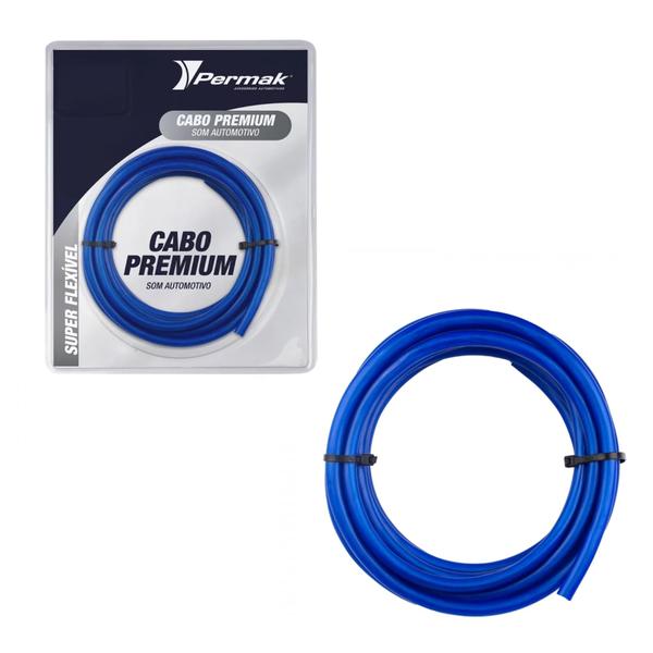 Cabo Premium 21mm² Siliconado Cartela de 5m Tensão Nominal 300V para Sistemas de Som Carros/Residências Permak - 72/C Imagem de Cabo Premium 21mm² Siliconado Cartela de 5m Tensão Nominal 300V para Sistemas de Som Carros/Residências Permak - 72/C