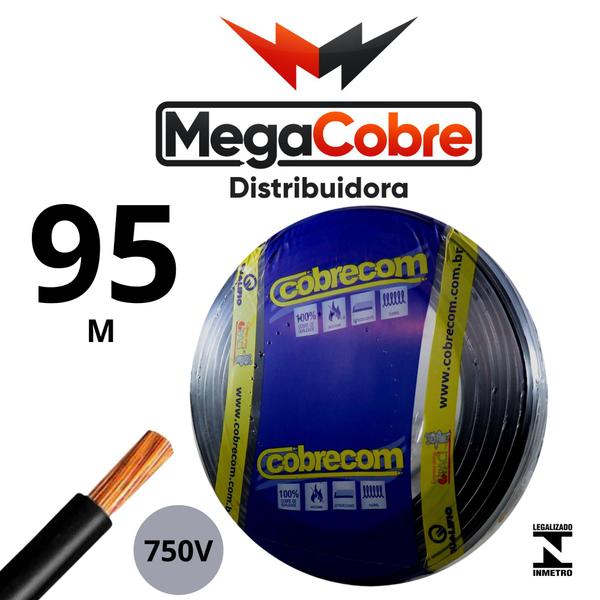 Imagem de Cabo preto eletrico de 25mm Com 95 Metros