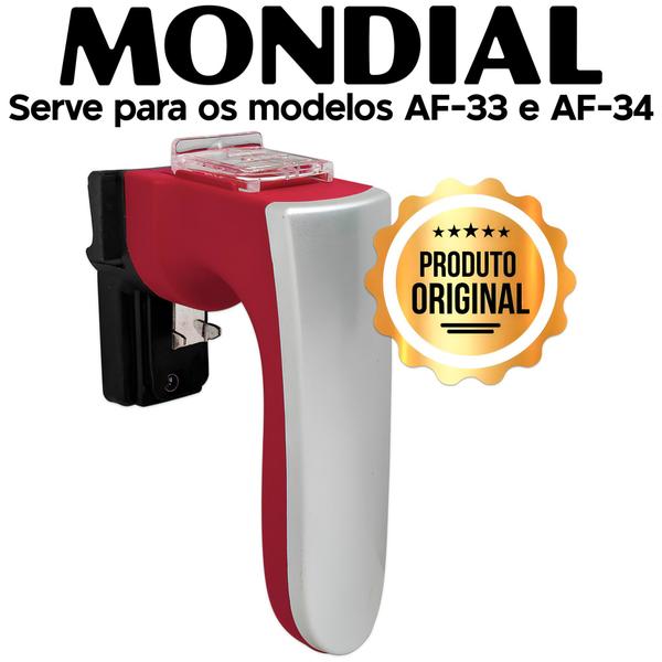 Imagem de Cabo Puxador Alça Vermelho para AirFryer Mondial AF-33 AF-34 Original Vermelho