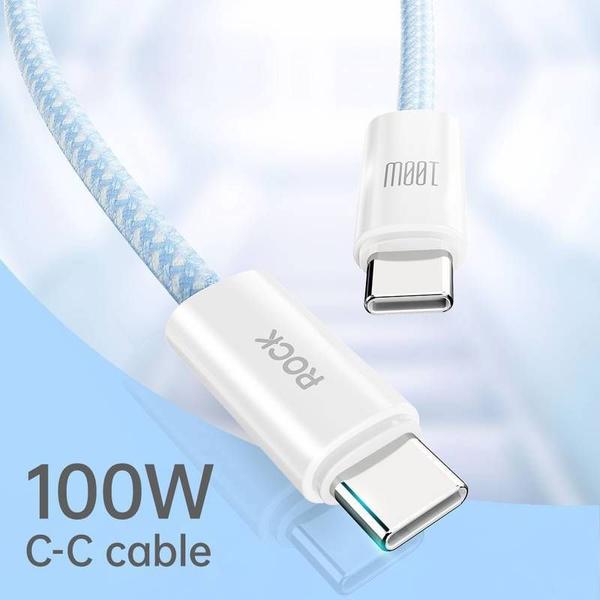 Imagem de Cabo RAINBOW PD USB-C to C 100W da ROCK