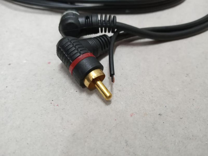 Imagem de Cabo Rca 5m 5mm 2 Plug L 2 Plug Reto Preto