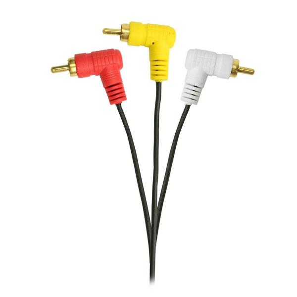 Imagem de Cabo rca 90 graus - 3 rca + 3 rca - 1.8 metros - gold