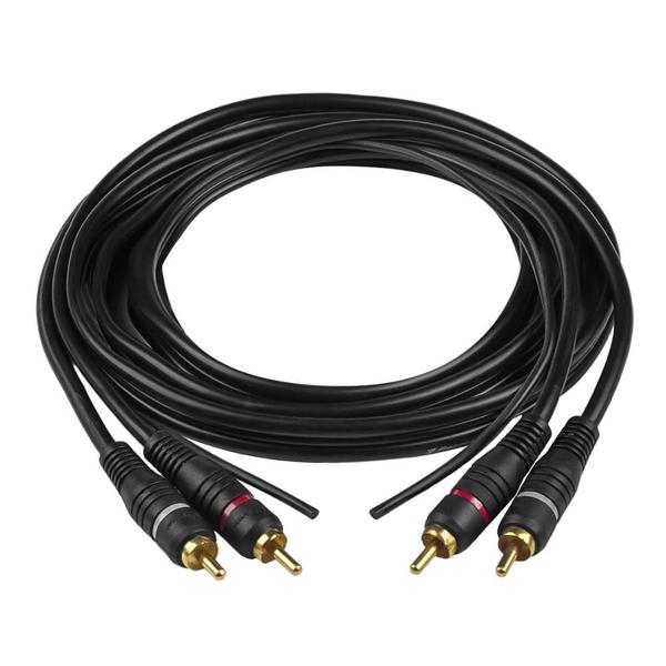 Imagem de Cabo Rca Semi Injetado Ouro 1,5m Para Modulo Amplificador Permak