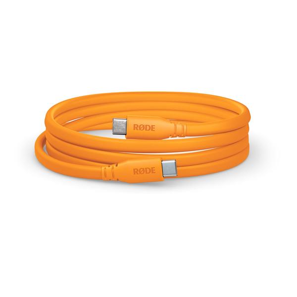 Imagem de Cabo Rode SC17 USB-C para USB-C 1,5 m de alta velocidade laranja