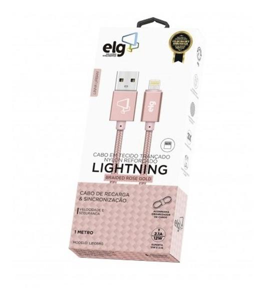 Imagem de Cabo Rose Gold Lighthing - cabo 1 mts ELG - L810BRG