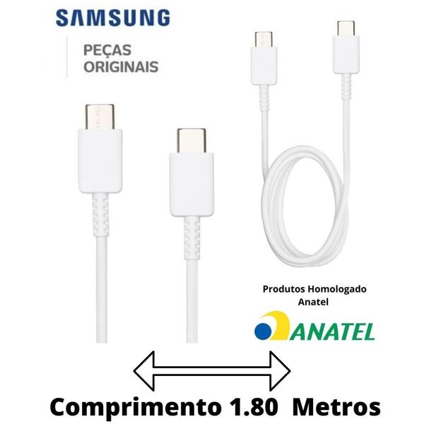 Imagem de Cabo Samsung Original  C para C Longo 1.8M S24 S24+ S24Ultra