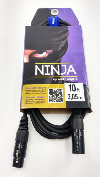 Imagem de Cabo santo angelo ninja microfone xlr mac  xlr fem 3 metros