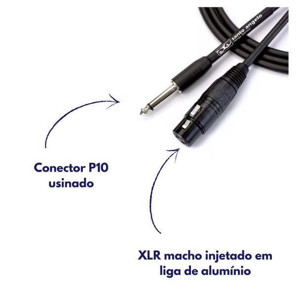 Imagem de Cabo Santo Angelo P10/Xlr MICROFONE 9,15mts Ninja Hg Series