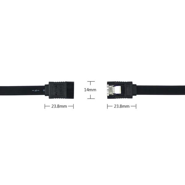 Imagem de Cabo Sata 3 Dados - 6 Gb/s - Com Trava-45 Cm - Ângulo Reto