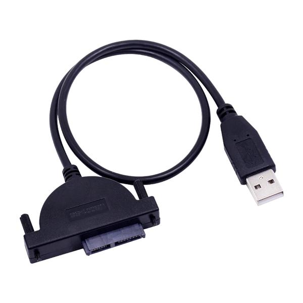 Imagem de Cabo Sata Usb 2.0 Adaptador Cd,dvd Notebook Slim Sata