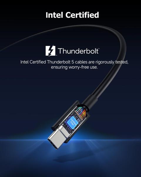 Imagem de Cabo Thunderbolt 5 Matters, certificado Intel, 1m, preto