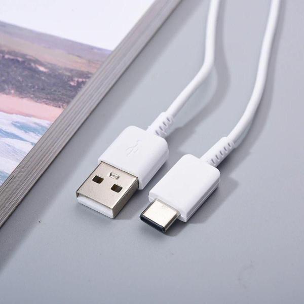 Cabo Tipo C Reforçado Branco 1 Metro Para Samsung A51 - Mdm Imagem de Cabo Tipo C Reforçado Branco 1 Metro Para Samsung A51