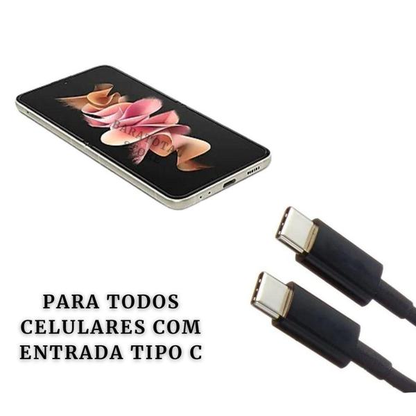 Imagem de Cabo Tipo C/ Tipo C Usb-c Carregamento de Celular Resistente - It Blue