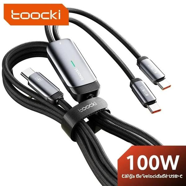 Cabo Tipo C Toocki 2 em 1 Imagem de Cabo Tipo C Toocki 2 em 1