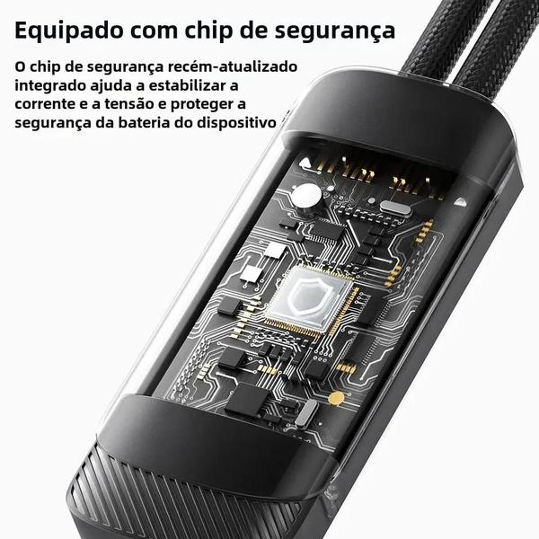 Cabo Tipo C Toocki 2 em 1 Imagem de Cabo Tipo C Toocki 2 em 1