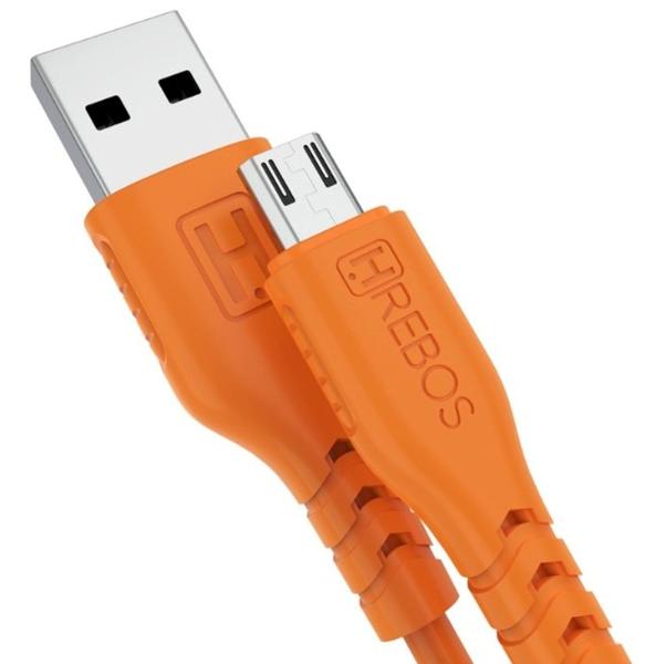 Imagem de Cabo Turbo Colorido Reforçado 1M Micro USB V8 - HREBOS