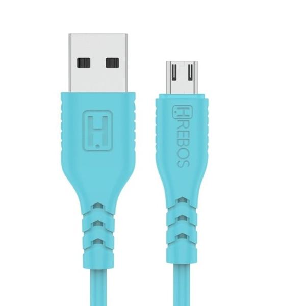 Imagem de Cabo Turbo Colorido Reforçado 1M Micro USB V8 - HREBOS