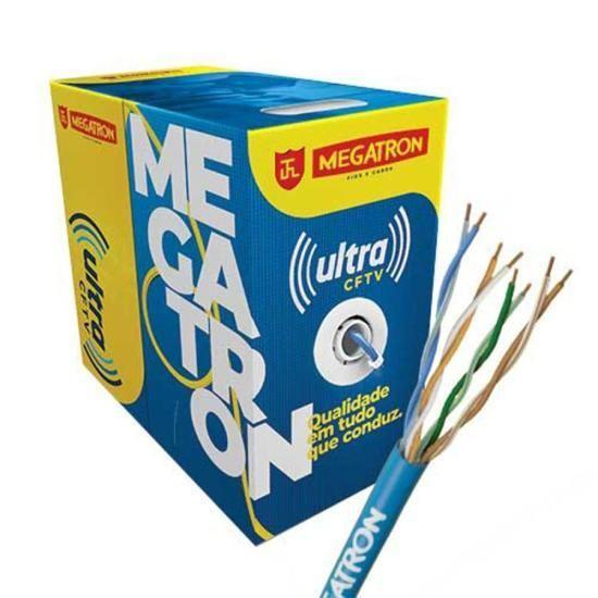 Cabo Ultra CFTV 4PX24AWG 300m Megatron Branco - CX / 300 Imagem de Cabo Ultra CFTV 4PX24AWG 300m Megatron Branco - CX / 300