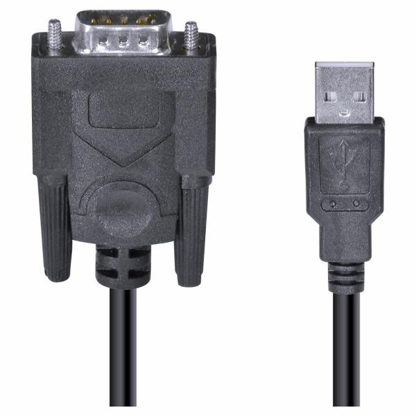 Imagem de Cabo Usb 1.1 Converte 1 Porta Usb Em 1 Saída Serial Db9 Rs232 2 Metros U1db9-2