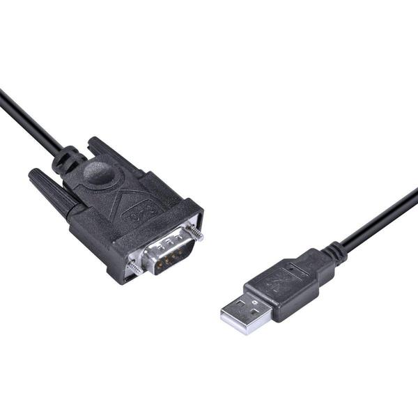 Imagem de Cabo usb 1.1 converte 1 porta usb em 1 saída serial db9 rs232 2 metros u1db9-2 - VINIK