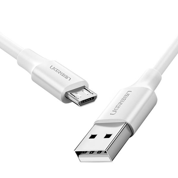 Imagem de Cabo Usb 2.0 para Micro Usb Ugreen Macho 1 Metros Branco