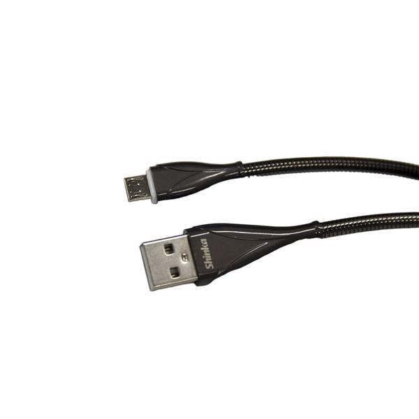 Imagem de Cabo USB 2.0 para V8 3A Metal 1,0 Metro - SOLUCAO