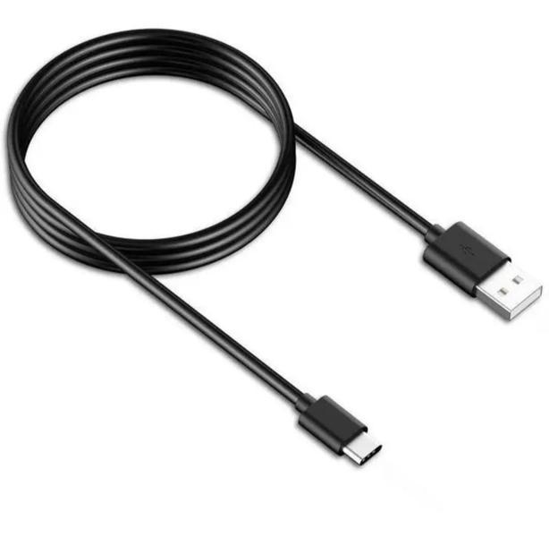 Imagem de Cabo USB 2.0 Type C 3.1 - Cabo de Carregamento e Dados 1 Mts - Preto