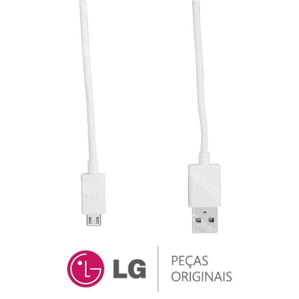 Imagem de Cabo USB 3.0 1 Metro Branco Original Smartphone LG LGM700TV LG Q6, LGK580DSF LG XCAM