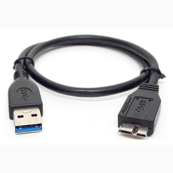 Imagem de Cabo USB 3.0 para HD Externo - 1 metro - USB para Micro B - Preto - GV CBU292