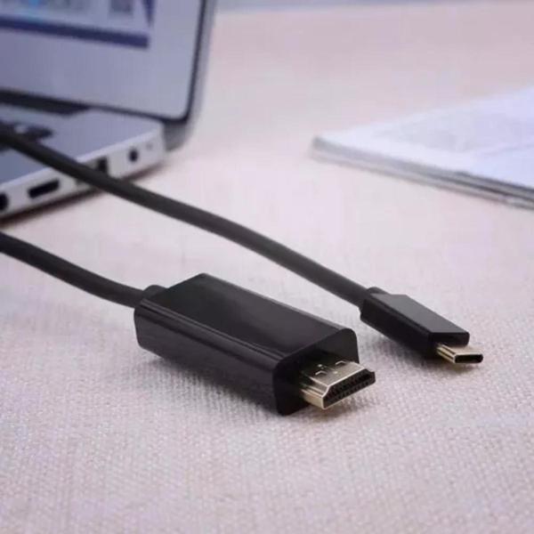 Imagem de Cabo Usb 3.1 Tipo C P/ Hdmi 2.0 - 4k 60hz S8 S9 Note 8 - Elephant