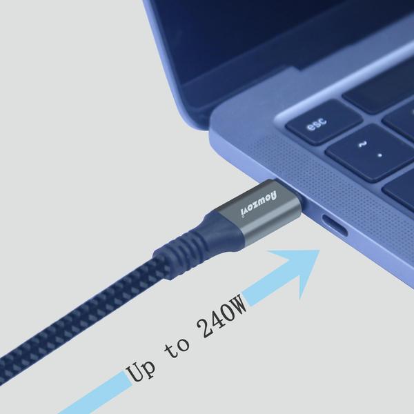 Imagem de Cabo USB 4 Thunderbolt 4 Aowzovi 40 Gbps Data 240 W de carga