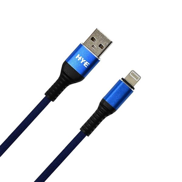 Imagem de Cabo USB-A A Lightning Hye HYE25BL - Azul 1.2 Metros