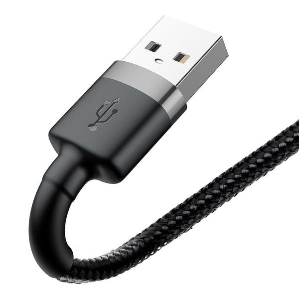 Imagem de Cabo USB-A A Ligthning Baseus Cafule - Preto 50 CM (CALKLF-AG1)