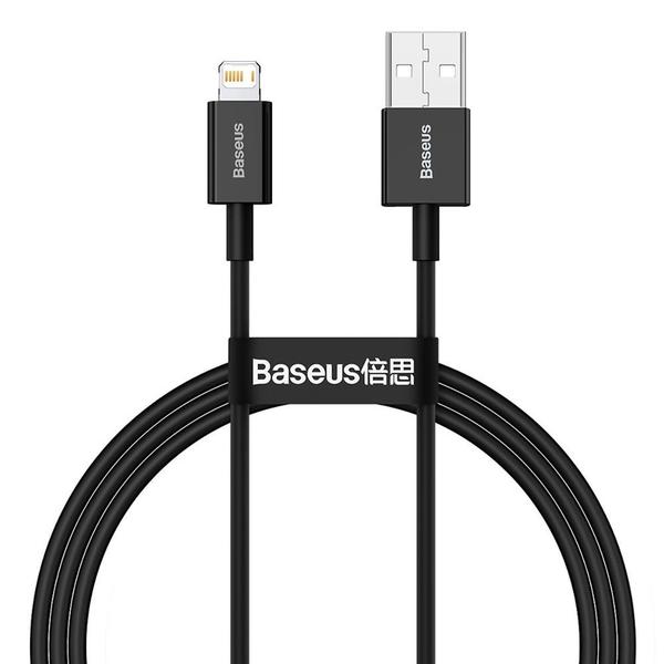 Imagem de Cabo USB-A A Ligthning Baseus Superior - Preto 1 Metro (CALYS-A01)