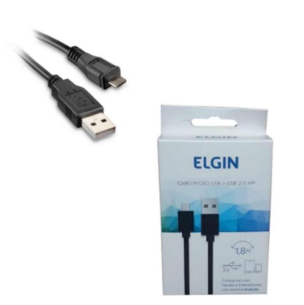 Imagem de Cabo USB A-Macho - Micro USB Macho 1,8 Metros Elgin