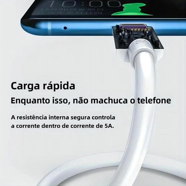 Imagem de Cabo USB-A para USB-C - Carregamento Rápido (3 Unidades - 1m cada)