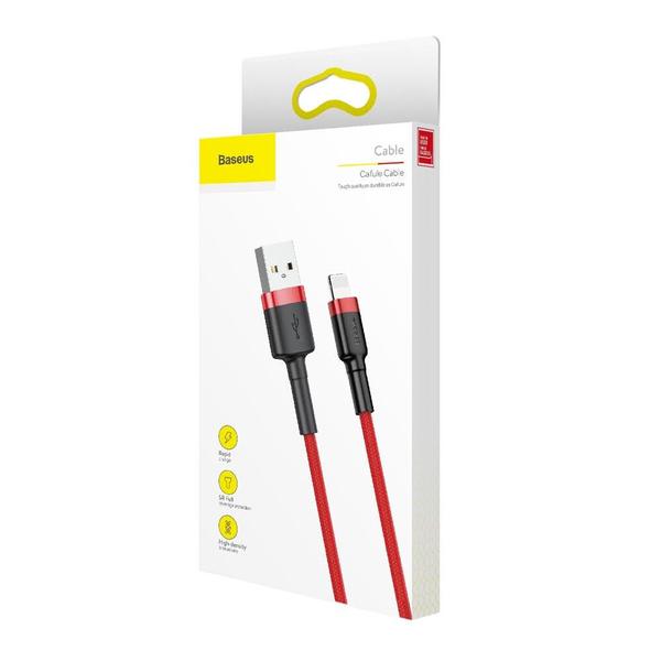 Imagem de Cabo USB-A x Lightning para iPhone 14 p/ Powerbank 50cm Baseus