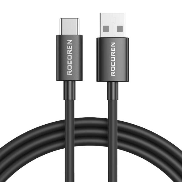 Imagem de Cabo USB-A x USB-C 3A Quick Charge 3.0 TPE 2m Rocoren