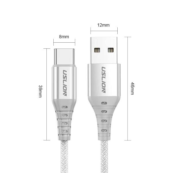 Imagem de Cabo USB-A x USB-C Fast Charging 3A Colors 2m Uslion