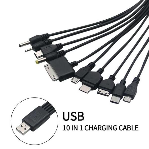 Imagem de Cabo Usb Adaptador  Multi Carregador Universal 10 Em 1 