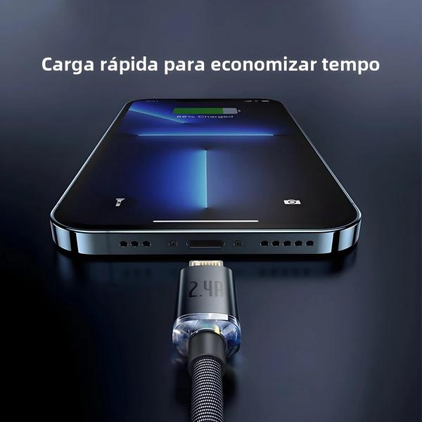 Imagem de Cabo USB Baseus de Carregamento Rápido para iPhone e iPad