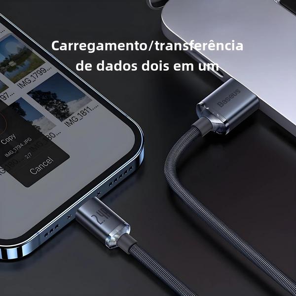 Imagem de Cabo USB Baseus de Carregamento Rápido para iPhone e iPad