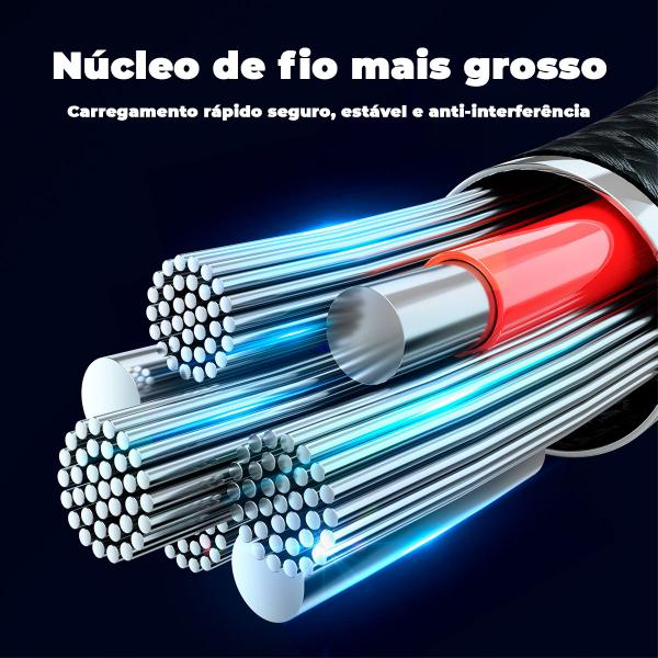 Imagem de Cabo Usb C 100W Carregamento Ultra Rápido 1,2m Preto Joyroom