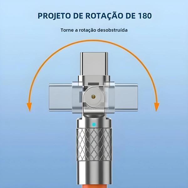 Imagem de Cabo USB-C de Carregamento Rápido 120W para Xiaomi, Samsung, Huawei e LeEco