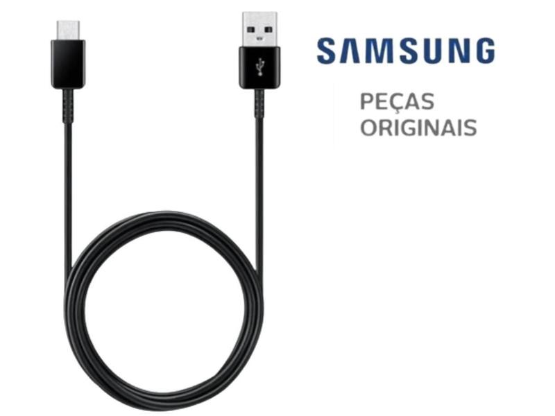 Cabo USB-C Fast Charge 80cm p/ Galaxy S22, S21, Note 10 - Samsung Imagem de Cabo USB-C Fast Charge 80cm p/ Galaxy S22, S21, Note 10